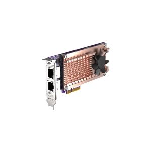 Qnap Systems QNAP QM2-2P2G2T - Lagringskontrol - M.2 - M.2 NVMe Card / PCIe 3.0 (NVMe) - lavprofil - PCIe 3.0 x4, 2.5 Gigabit Ethernet - for QNAP QVP-63, TS-453, 473, 673, 832, 873, TVS-672, 872, h1288  VioStor QVP-85