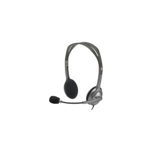Logitech H111 - Headset - på øret - kabling - 3,5 mm jackstik