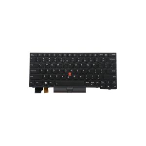 Lenovo Chicony - Notebooks udskiftningstastatur - med Trackpoint - bagbelyst - engelsk - Europa - sort - for ThinkPad L13 Gen 2 20VH, 20VJ  L13 Yoga Gen 2 20VK, 20VL  X13 Gen 1 20T2, 20T3, 20UF, 20UG