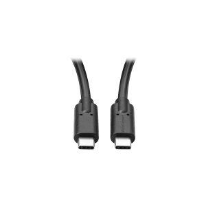 MicroConnect - USB-kabel - 24 pin USB-C (han) til 24 pin USB-C (han) - USB 3.2 Gen 2 - 5 - 20 V - 5 A - 2 m - USB Power Delivery (100 W) - sort