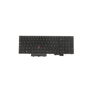 Lenovo Transimage - Notebooks udskiftningstastatur - med Trackpoint - bagbelyst - italiansk - sort - for ThinkPad P15v Gen 1 20TQ, 20TR  T15p Gen 1 20TM, 20TN