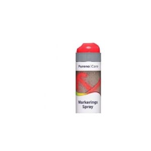 Pureno A/S Pureno markeringsspray 500ml - Rød beregnet til mærkning på veje, bygninger, tuneller m.m.