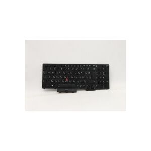 Lenovo Transimage - Notebooks udskiftningstastatur - med Trackpoint, UltraNav - bagbelyst - QWERTY - bulgarsk - sort - for ThinkPad L15 Gen 1 20U7, 20U8