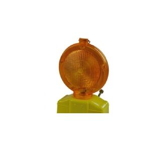 OTTO SCHACHNER Blinklampe, dobbelsidet LED 6V - 180mm gul linse, anvender 2 stk 6V batteri (medfølger ikke)