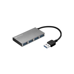 Sandberg USB 3.0 Pocket Hub - Hub - 4 x SuperSpeed USB 3.0 - desktop