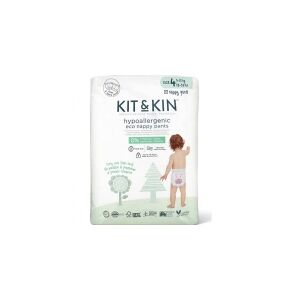 Kit and Kin Kit and Kin, Biodegradable Nappy Pants 4 (9-15kg), Hippo/Leopard, 22 pcs.