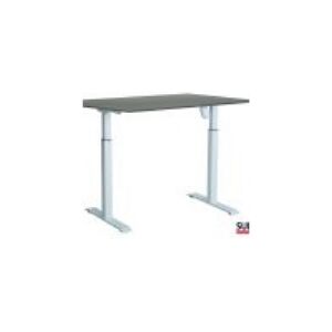 SUN-FLEX®EASYDESK ADAPT II, Pure White, Greylaminate, 120*80