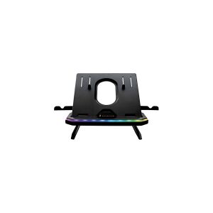 Surefire Gaming Portus X1 - Stander til notebook - 10 --> 17 (Op til 10kg) - 6 forskellige RGB indstillinger - Sort