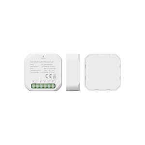 Tesla Smart Switch Module Dual, Trådløs, Wi-Fi, Hvid, 2 kanaler, 1200 W, 2400 Mhz