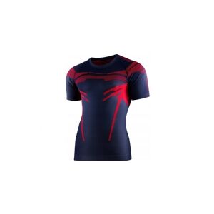 Brubeck SS13700 DRY T-shirt til mænd med korte ærmer mørkeblå/rød XL