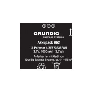 Grundig International Grundig Li-Ion 1000 mAh, Batteridrevet, Grundig, Digta 7, Sort, Lithium-Ion (Li-Ion), 1000 mAh