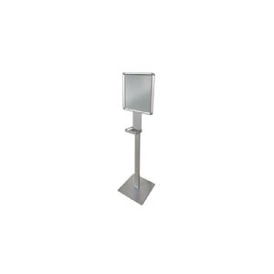 Twinco TWIN AGENDA Soap Dispenser Stand 1550x350x4900 mm med A3 Snapframe - silver