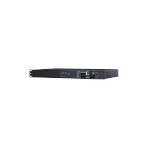 CyberPower Systems CyberPower Switched ATS PDU44005 - Strømfordelingsenhed (rackversion) - AC 200-240 V - 1-faset - Ethernet, serial - input: 2 x IEC 60320 C20 - output-stikforbindelser: 10 (8 x IEC 60320 C13, 2 x IEC 60320 C19) - 1U - 3.05 m ledning - so