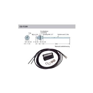 Omron Fiberoptisk sensor, gennemgående bjælke, M4, 2m kabel E32-TC200 2M