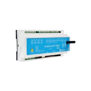 PROFORT MultiGuard® DIN9-L 4G sender/modtager, til overvågning af tekniske installationer, 8 digitale og 2 analoge indgange. 4 relæ-udgange
