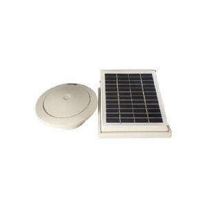 THERMEX Ventilator med solcellepanel Sunmex single, leveret med vægventil Ø100 mm. Luftmgd. 0-30 m³/h.