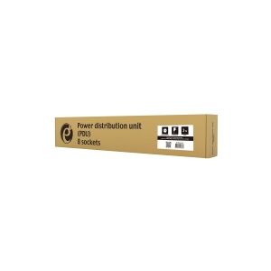 Gembird EnerGenie EG-PDU-014-F - Strømfordelingsenhed (rackversion) - AC 250 V - 3680 Watt - output-stikforbindelser: 8 (8 x strøm) - 1U - 3 m ledning