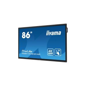 iiyama ProLite TE8614MIS-B1AG - 86 Diagonal klasse (85.6 til at se) LED-bagbelyst LCD paneldisplay - interaktiv digital skiltning - med berøringsskærm - 4K UHD (2160p) 3840 x 2160 - mat sort