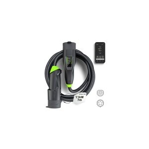 GREENCELL Green Cell mobil ladeboks 11 kW Type 2 - CEE 16A - 7 meter ladekabel