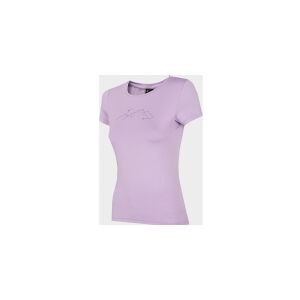 4f T-shirt til kvinder H4Z22-TSD016 Light Purple r.M