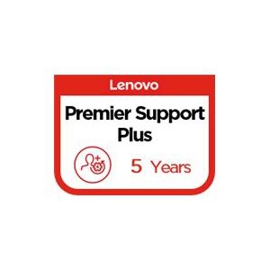 Lenovo Premier Support Plus Upgrade - Support opgradering - reservedele og arbejdskraft (for system med 1 års garanti på stedet) - 5 år - on-site - for ThinkCentre M70q Gen 3  M70t Gen 3  M80q Gen 3  M80s Gen 3  ThinkCentre neo 50  50q Gen 4