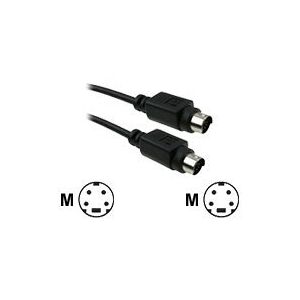 ICIDU - S-Video kabel - 4 pin mini-DIN (han) til 4 pin mini-DIN (han) - 5 m - sort