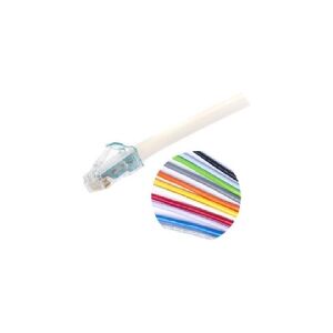 COMMSCOPE Patchkabel kat 6A U/UTP, Mino6A slim 4,95mm i diameter, længde: 23 fod (6,9m), farve: hvid med LSZH kappe