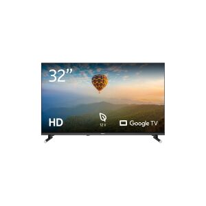 Nokia HN32GE320C - 32 Diagonal klasse LED-bagbelyst LCD TV - Smart TV - Google TV - 720p 1366 x 768 - Direct LED - sort