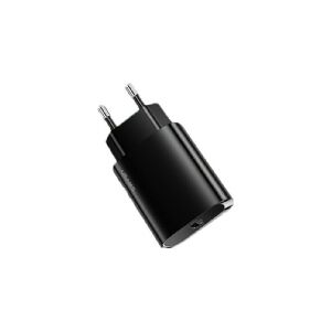 Usams Charger USAMS 2xUSB T55 12W universal adapter 4in1 US/AU/EU/UK sort CC173TC01 (US-CC173)