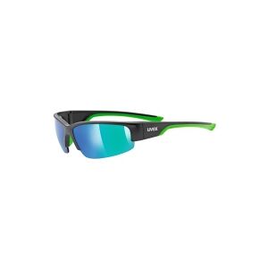 Uvex sportstyle 215, Multisport briller, Semi uden kant, Sort, Grøn, Sort, Grøn, Golf, Løb, Grøn