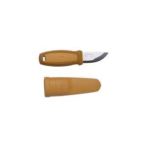 Morakniv Eldris, Enkelt, Jagtkniv, Dråbepunkt, Rustfrit stål, Termoplastisk elastomer (TPE), Gul