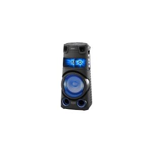Sony MHC-V73D, 4 cm, 30 cm, Kabel & trådløs, Sort, MP3, Vekselstrøm