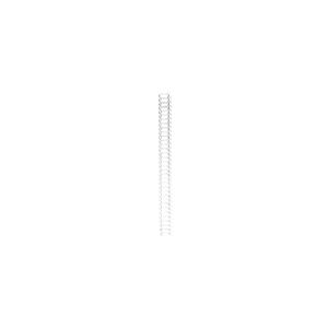 Spiralryg wire Pavo, hvid, 9,5 mm, æske a 100 stk.