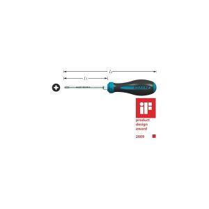 Hazet HAZET 802-PH2 Værksted Stjerneskruetrækker PH 2 Klinge-længde: 100 mm DIN ISO 8764-1, DIN ISO 8764-2