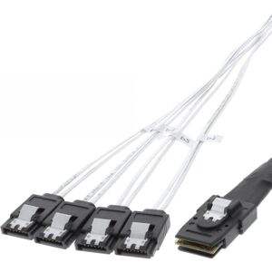 Mini Sas Kabel Sff-8087 Til 4x Sata Direct Ocr - 1m