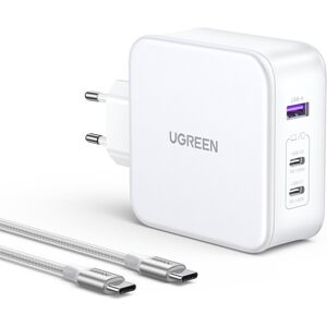 Ugreen Usb-C/usb-A Gan Pd Oplader + Kabel - 140w - Hvid