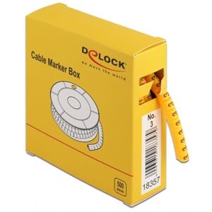 Delock Kabelmarkører - 4-5 Mm - Nr. 3 - 500 Stk