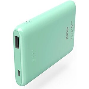 Hama Powerbank Slim - 5000mah - Mintgrøn