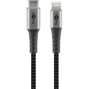 Goobay Mfi Usb-C Til Lightning Kabel - Sort/grå - 50 Cm