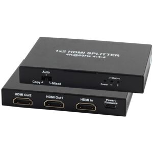 Hdmi V2.0 Uhd 4k - 60hz - High Speed Aktiv Splitter - 1 Til 2