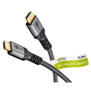 Goobay Ultra High Speed Hdmi Kabel - 8k/60hz - 0.5 M - Grå