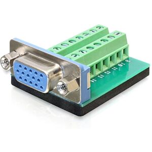 DeLOCK Terminal Block Adapter - Vga 15 Pin Hun Til Terminal Block