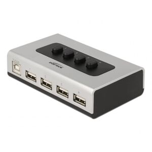 Delock Usb 2.0 Manuel Switch - 4 X Usb-A / 1 X Usb-B