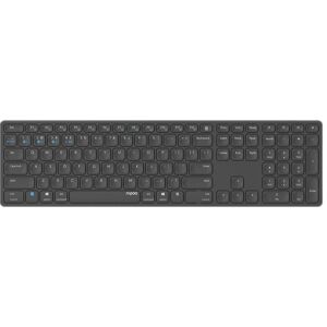Rapoo E9800m - Trådløs Multi-Mode Tastatur - Mørkegrå