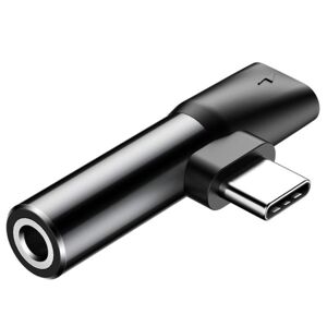 Baseus Usb-C Til 3.5 Mm Hovedtelefon Adapter - Sort