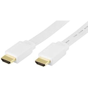 High Speed 1.4 Fladt Hdmi Kabel I Hvid - 10 M