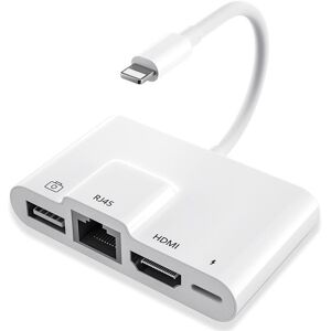 Apple Lightning Til Rj45 Ethernet Hdmi Adapter