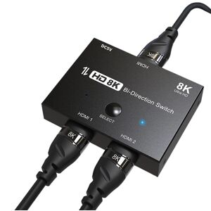 Hdmi Switch/splitter Bi-Directional - 8k/60hz Ultra Hd - 2 Vejs