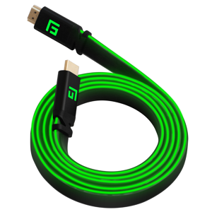 Floating Grip High Speed Led Hdmi Kabel - 8k - Grøn - 1.5 M