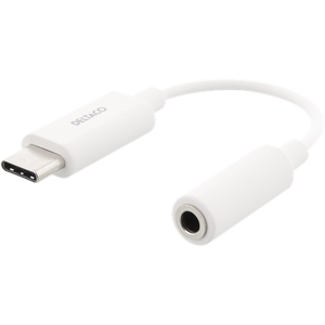 Usb-C Til 3.5 Mm Adapter - Aktiv - 11 Cm - Hvid